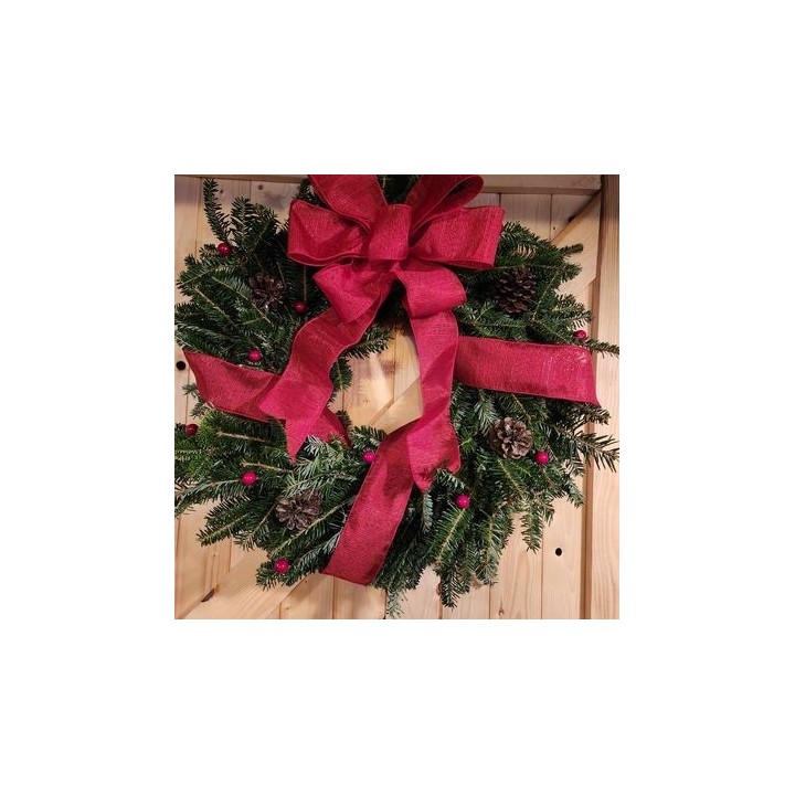 Couronne de sapin (Décorée)