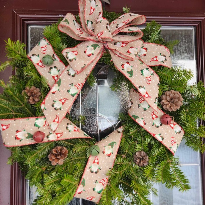 Couronne de sapin (Décorée)