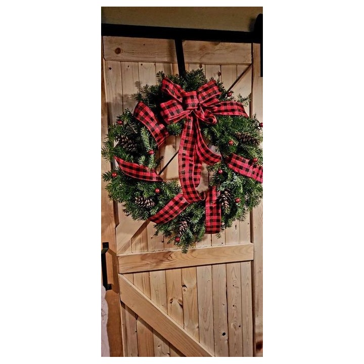 Couronne de sapin (Décorée)