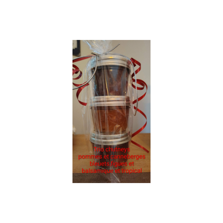 Emballage Trio Festif Chutney (3 x 125 ml)