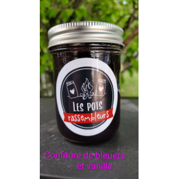 Confiture de bleuets et vanille (250 ml)