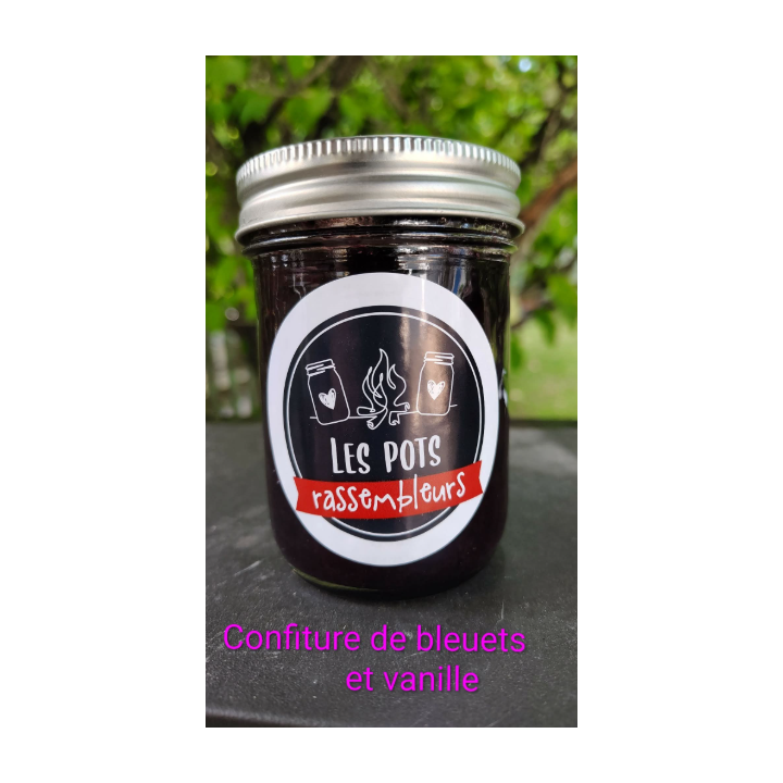 Confiture de bleuets et vanille (250 ml)