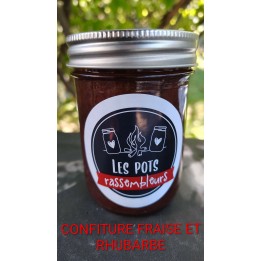 Confiture fraises et rhubarbe (250 ml)