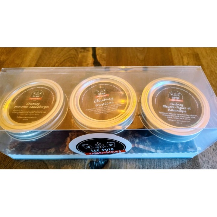 Emballage Trio Festif Chutney (3 x 125 ml)